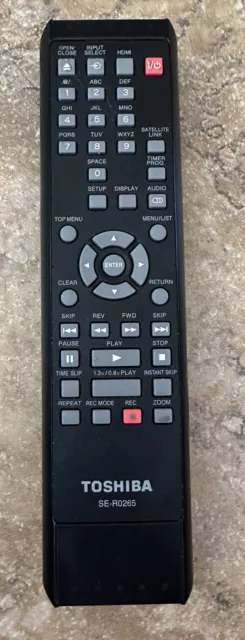 Genuine Toshiba SE-R0265 TV VCR Combo Remote Control