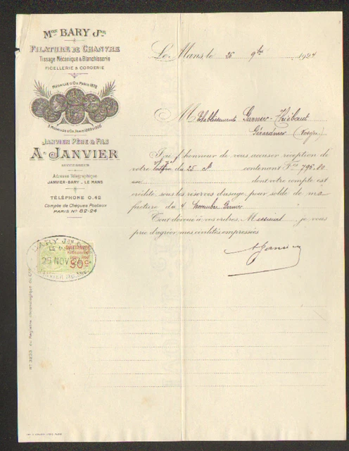 PARIS (IV°) QUINCAILLERIE en gros CRON & BOULENGER / LETELLIER succ. en 1918