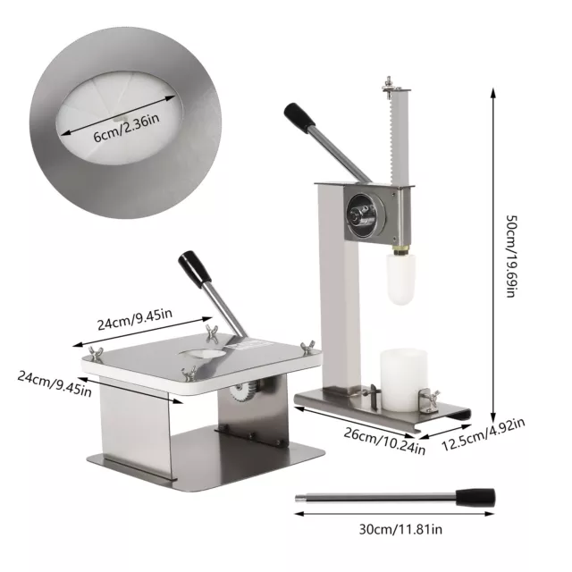 Dough Press Pressing Machine Baozi Bun Maker Stainless Steel +Mold Commercial