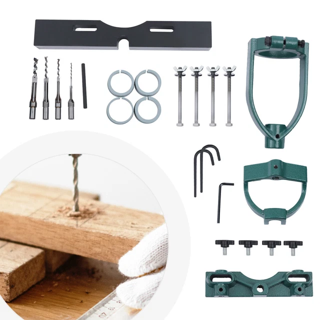 Woodworking Square Hole Chisel Locator Mortise Tenon Tool sET Mortising Machine