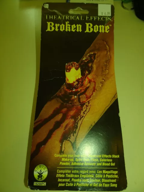 Broken Bone Bloody Wound Dress Up Halloween Costume Makeup Latex Prosthetic