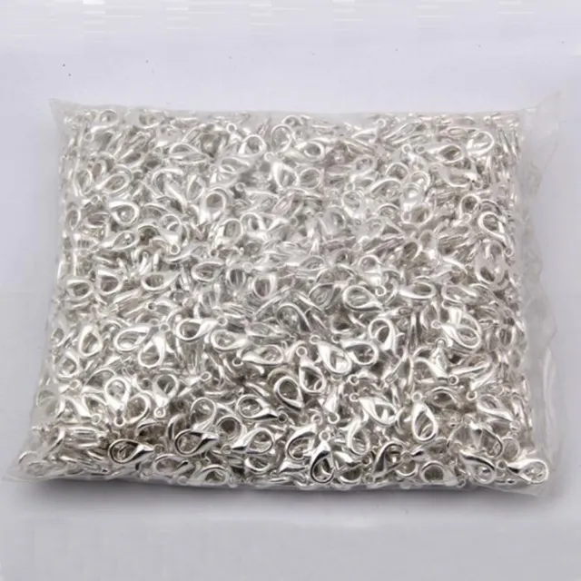 100Pcs Plated Lobster Clasp Claw Buckle Hook Finding Jewelry Necklace DIY Craft