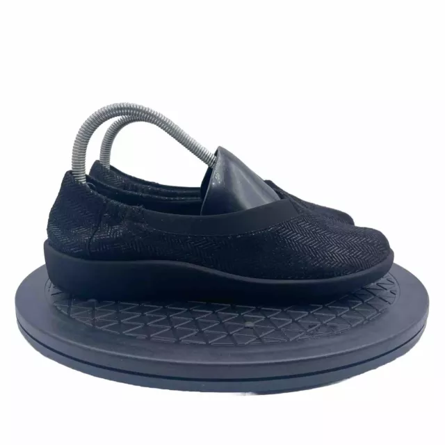 CLARKS CLOUDSTEPPERS SILLIAN Holly Comfort Shoes Flats Slip On Black ...