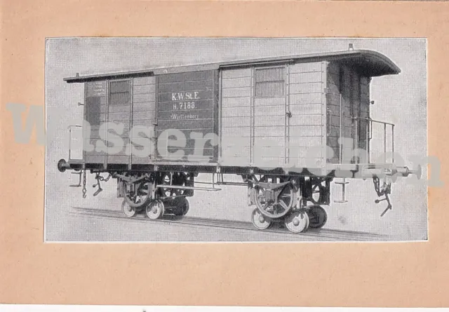 Güterwagen H 7188 der Königl. Württemb. St. E. (6258)