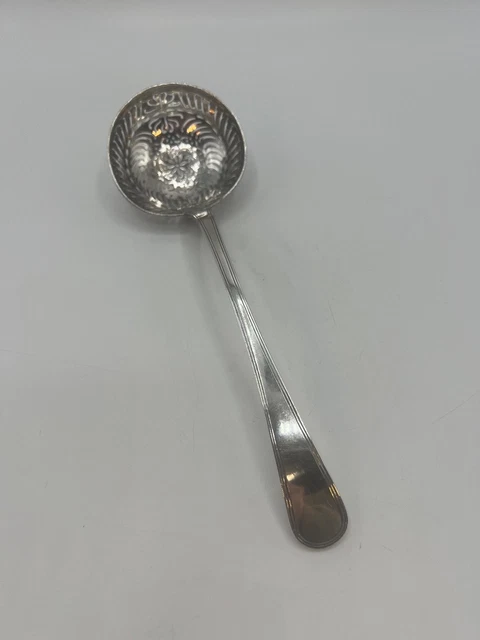 Ancienne Cuillère Saupoudreuse – Manche Argent Fourré – Poinçon Minerve – Doré