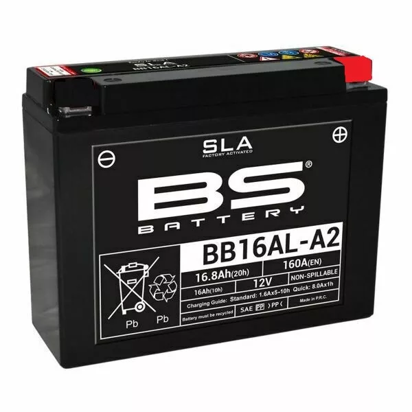 Batterie À Gel BS SLA pour Yamaha V Max 1200 à Partir De 1993 Au 2000 BB16AL-A2