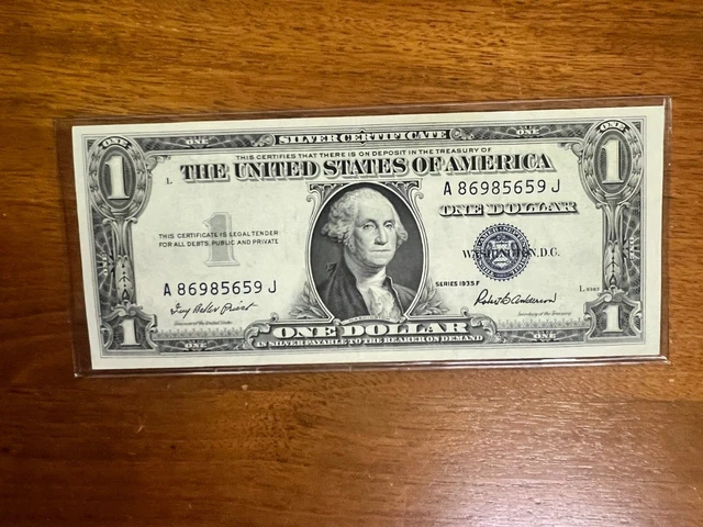 1935F $1 Silver Certificate
