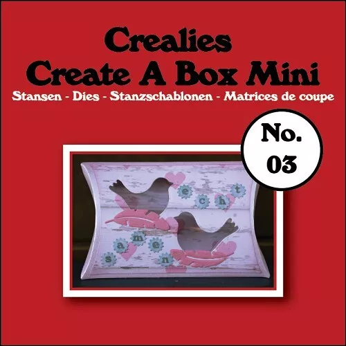 Create a Box MINI nr.03 - Kleine Pillowbox Stanzschablone von Crealies  CCABM03