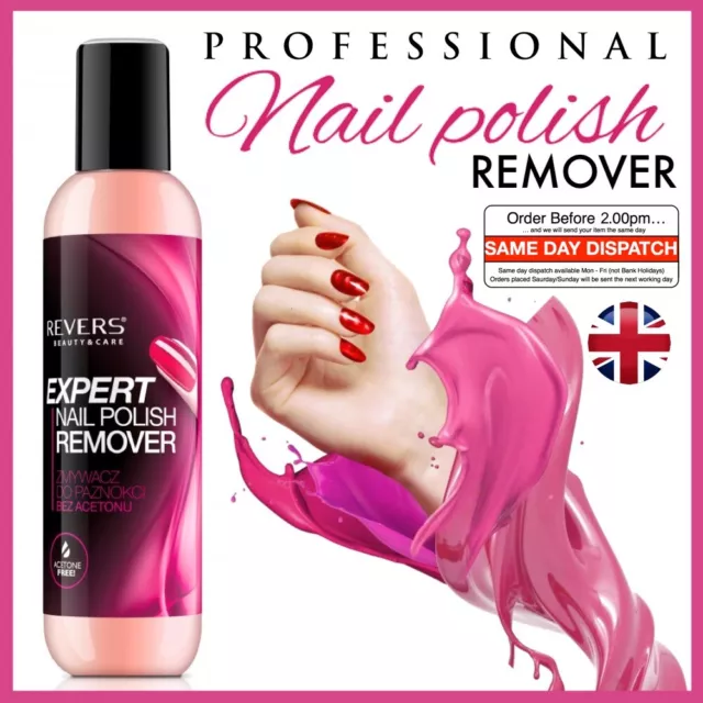 🔴 Professional NAIL POLISH REMOVER Varnish Acrylic False Nails Acetone FREE 🔴