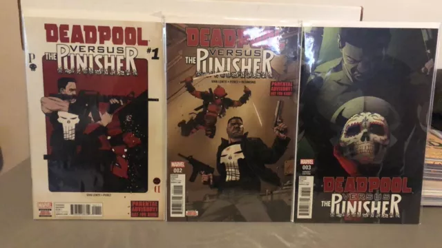 Deadpool Versus The Punisher #1-5 Complete Set (2017 Marvel) Comics Lot