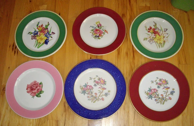 Vintage Syracuse China 10" Dinner Plate ~ U-PICK ~ Flowers Birds ~