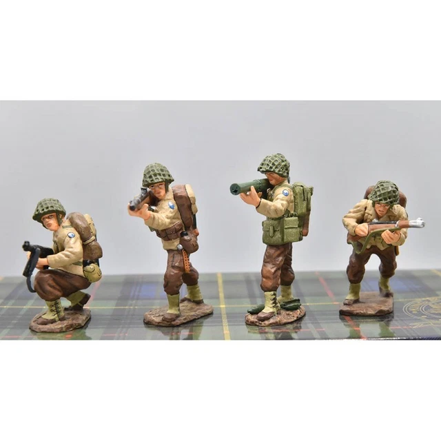 KING & COUNTRY-DD006/ 4soldats d'infanterie Américains débarquement Dday Normand