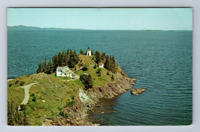 Rockland Harbor ME-Maine, Owls Head Light, Antique Vintage Postcard