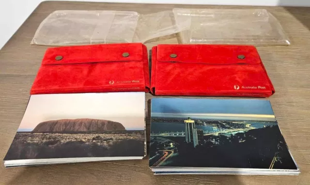 Australia Post Pre-Stamped Postcards 1976 Australia 36 card set Velvet case