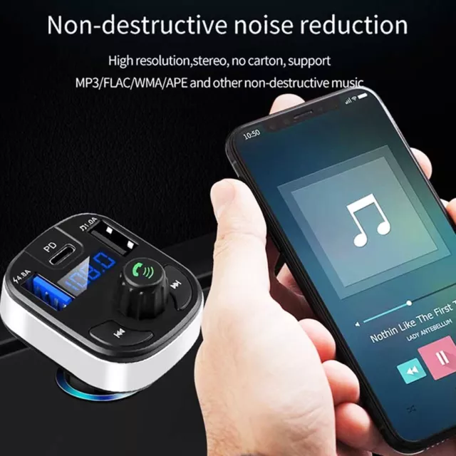 Dual USB Wireless Car Charger Bluetooth 5.0 FM Transmitter Radio MP3 Player 3
