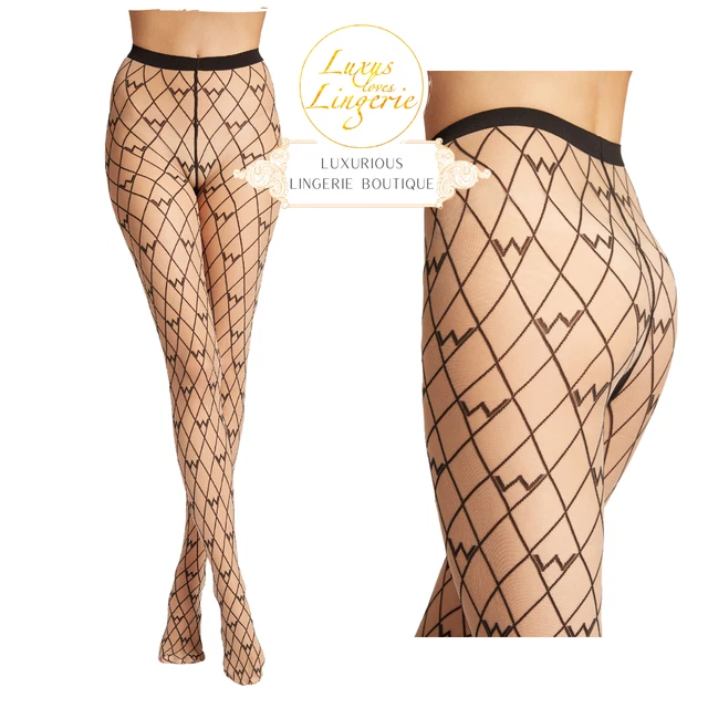 W-Pattern Collant By Wolford M Fairly Luce Black Collant con Logo Progettazione
