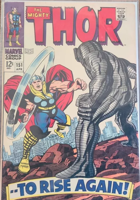 Marvel Comics Group The Mighty Thor #151 April 1968 Edition PERFECT...