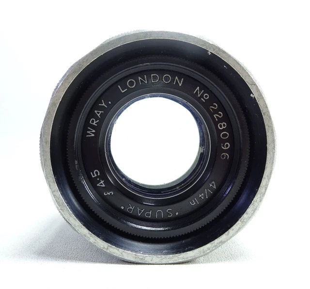 Lente ampliadora Supar vintage Wray London 4 1/4"" f/4,5