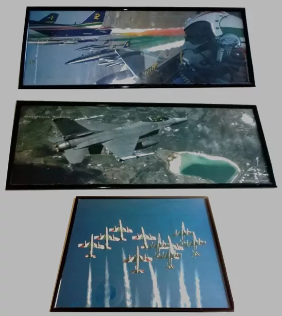 3 Poster Aeronautica incorniciati