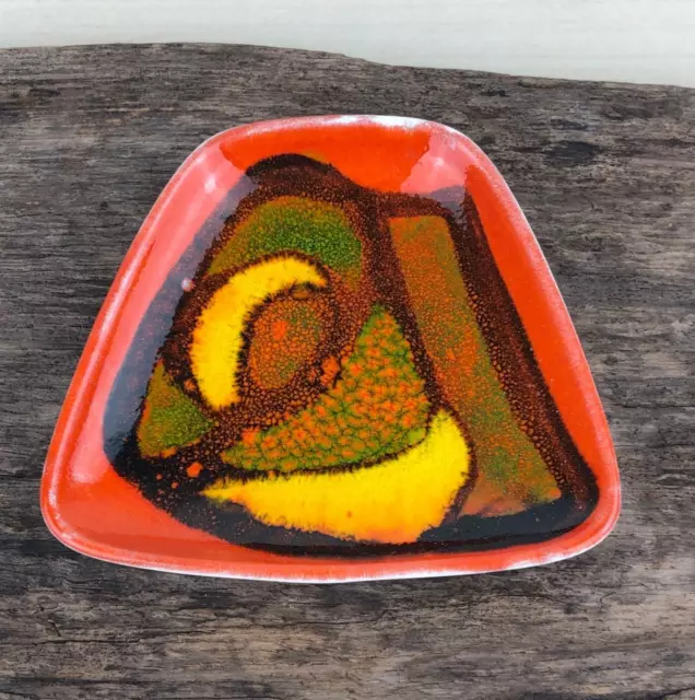 Vintage POOLE POTTERY Delphis Shape 41 Small Pin Dish Trapezium - Gillian Taylor