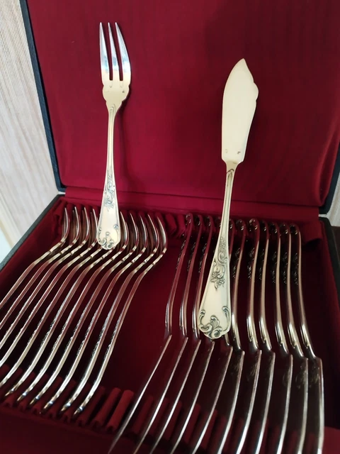 Ménagère Complète 88 Pièces En Métal Argenté - Fabrication Française