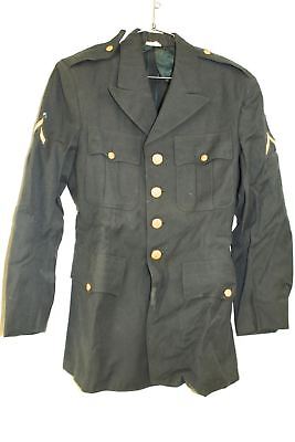 VTG 1950s Green Uniform  Military War  Sz 36 R  Patches Serge Patches + 2 Shirts