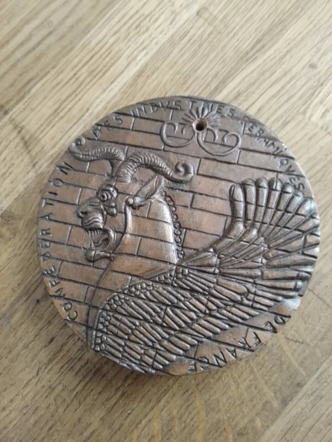 Médaille Bronze Industries Céramiques En France - Sèvres, Rouen, Etc. - XXe Siècle - Excellent état