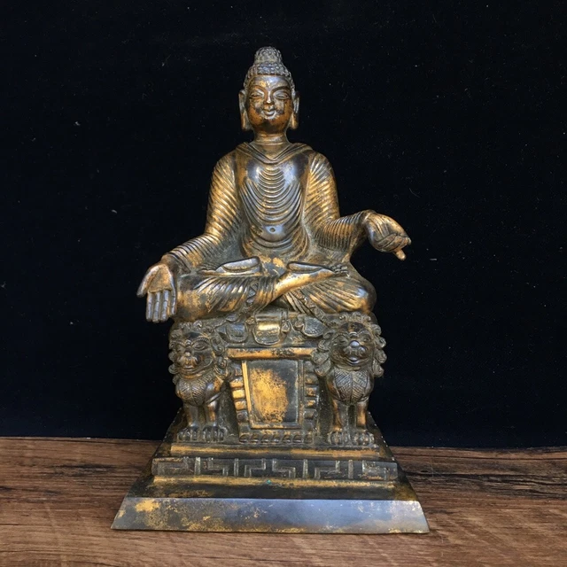 Chinese Exquisite Handmade Buddha Bronze Statue