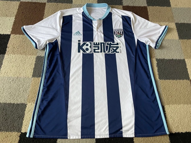 West Bromwich Albion FC ""Adidas"" Heimshirt 2017-2018 WBA (extra groß) 2XL