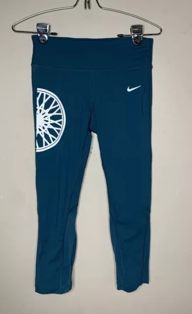 Nike Dri Fit Power Epic Lux Cycling Capri Legging Tight Fit 644943 346 Womens S