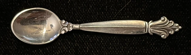 Sterling Silver Flatware - Georg Jensen Acanthus Salt Spoon