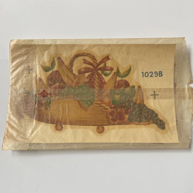 Calcomanía de cesta de frutas Duro Calcomanías 1029B de colección saludo cocina transferencia decorativa