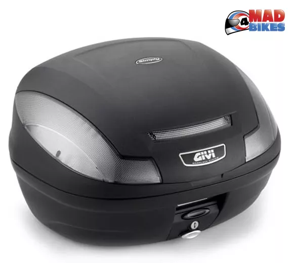 Givi E470NT Motorcycle Luggage Top Box 47L with Universal Mounting Plate