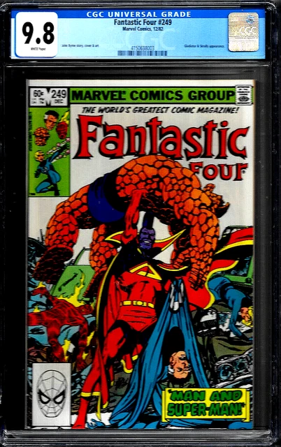 FANTASTIC FOUR 249 CGC 9.8 WP DR. DOOM INHUMANS Bronze Age MARVEL COMICS 1982