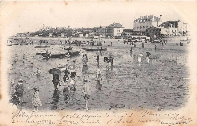 CPA 33 ARCACHON LA PLAGE  (dos non divisé)