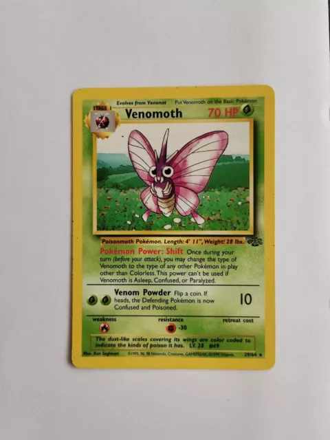 Pokemon Karte Venomoth 29/64 Jungle Dschungel Englisch