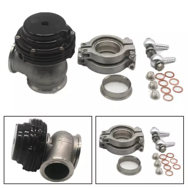 MVS Wastegate 38mm External Turbo Wastegate With V-band & Flanges 14 PSI BK AU