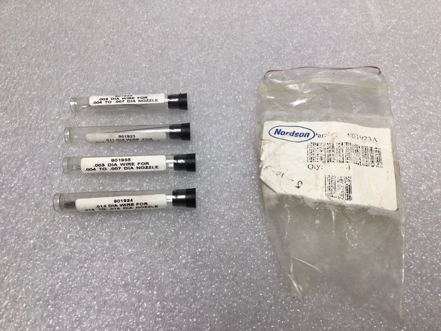 Cleaning Glue Gun Probe Set 3 Type 901923A .004-.007 .012-.014 .016-.018 Wire