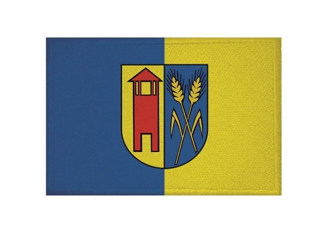 Toppa Termoadesiva Weiden In Der Oberpfalz - Bandiera Ricamata Da Stirare O Cucire - Patch 9x6 Cm Per Abbigliamento