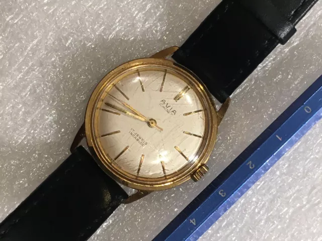 VINTAGE SWISS AVIA Cadet Gold 17 Jewels INCABLOC Watch VGC