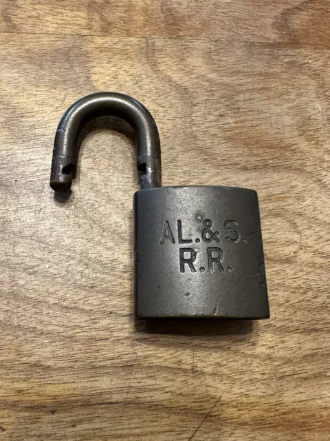 Obsolete Alton & Southern Railroad RR Padlock By Best