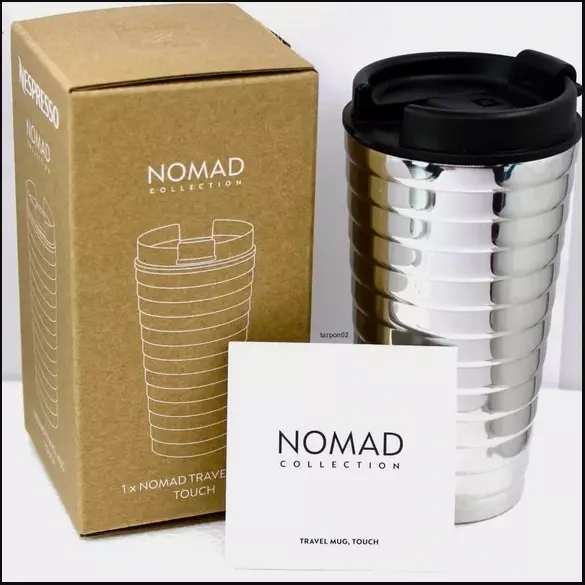 Nespresso Nomad Collection 11 Oz Travel Mug Touch - Silver