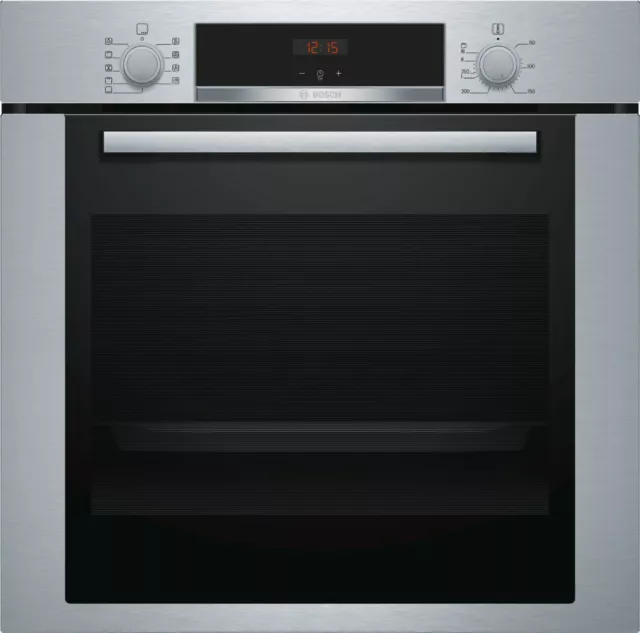 Bosch Einbauherd Backofen Edelstahl 3D Heißluft Ofen Teleskopauszug Herd Timer