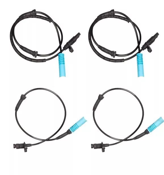 Set of 4 Front Rear Left Right ABS Wheel Speed Sensor for BMW E39 525 528 540