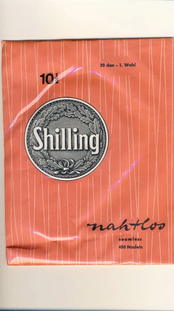 Calze in nylon anni 60 SCHILLING taglia 10 1/2 - nylon/calze perlon/calze con cinghie (32