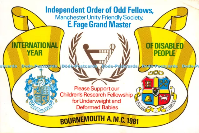 D069850 Independent Order of Odd Fellows. Manchester Unity Friendly Society. E.