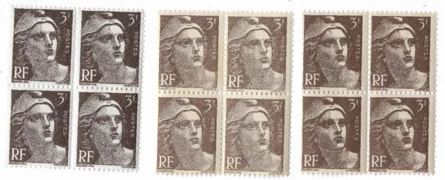 1945 - Blocs Gandon YT 715 / 715a - Livraison 0€ dès 5 lots groupés