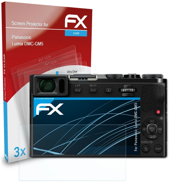 atFoliX 3x Screen Protector for Panasonic Lumix DMC-GM5 clear