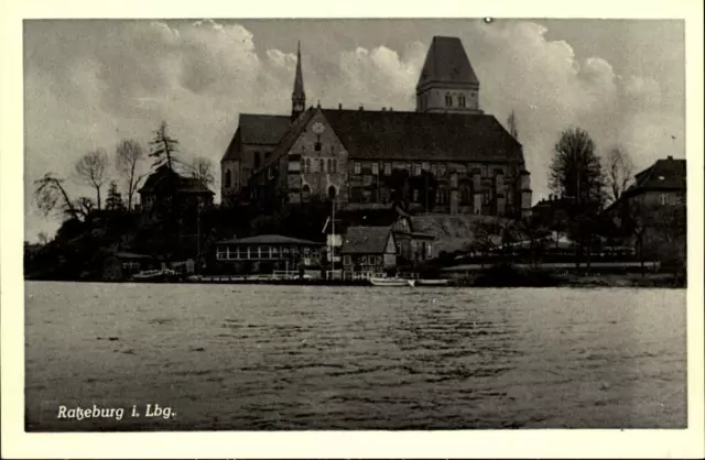 Ratzeburg Schleswig-Holstein alte Postkarte ~1930/40 Partie am Dom ungelaufen