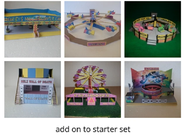 Model Ghost Train FAIRGROUND MODEL OO Scale Model Railway Funfair 00 Gauge Collection 1 ...